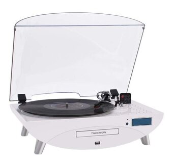 Gramofón s DO + CD Rádio USB AUX 2x reproduktory - 4