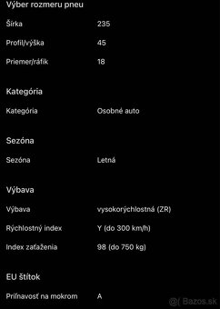 Pneumatiky Pirelli P Zero (PZ4) SC 235/45 ZR18 98 Y - 4