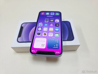 APPLE iPHONE 12 MINI 128GB PURPLE ,ZDRAVIE BATERKY 100% - 4