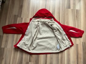 Červená zimná bunda s odopínacou fleece mikinou - 4