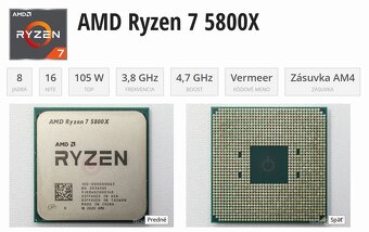 Predam vykonny herny PC-RTX 3070/ RYZEN 7 5800X/RTX 3070/32G - 4