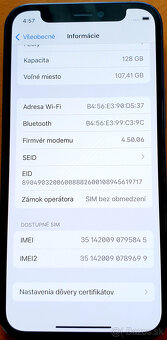 iPhone 12 mini 128 gb čierny po výmene baterky pekný stav - 4