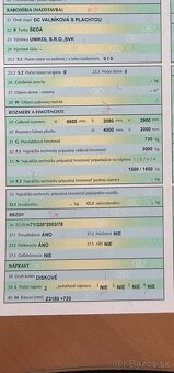 Predám prívesný nákladný dvojnápravový vozík s plachtou - 4