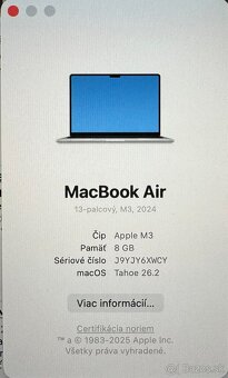 Macbook Air 13'' M3 2024 / 8GB / 256GB SSD, silver - 4