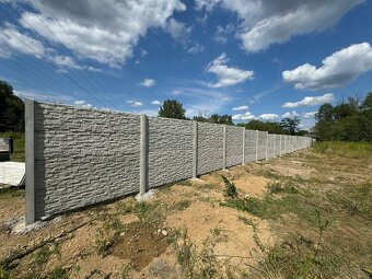 Slovenské betónové ploty aj s montážou len 83€/BM- Humenné - 4