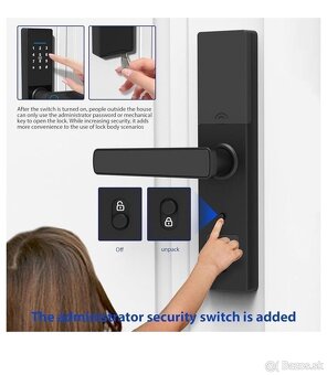 Zemismart Inteligentný zámok dverí s biometrickým čítačom - 4