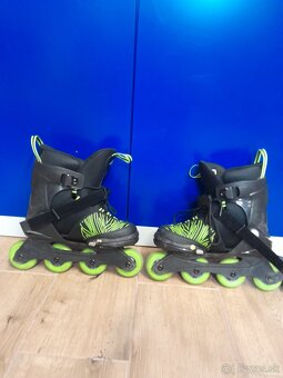Detské nastaviteľné inline korčule K2 Raider – veľkosť 35–40 - 4