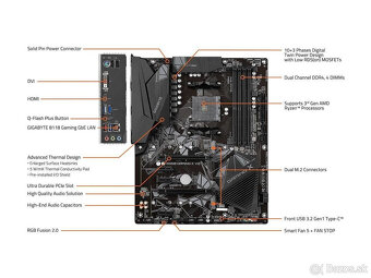 Herná doska Gigabyte B550 Gaming X V2, socket AM4 / záruka - 4