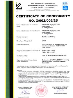 Lešenie fasádne nové 380m2 EDX70 P70 - 4