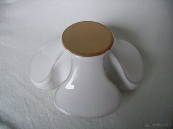 Keramický biely svietnik - 4