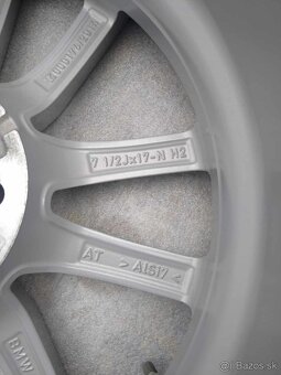 17" alu BMW 5 x 112 + TPMS originál TOP stav + zimné pneu - 4
