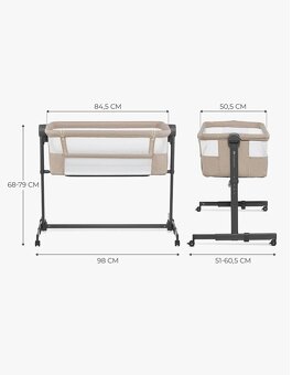 Detská polohovatelna postielka - 4