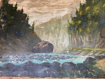 Jenen - maľba na plátne bez rámu - 4