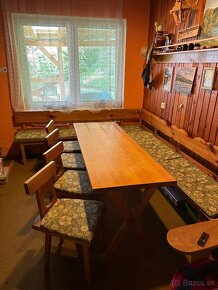 Drevený stôl s lavicami - 4