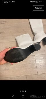 Biele čižmy pravá koža - 4