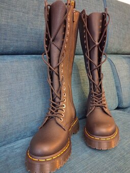 Dr.Martens vysoké kožené čizmy - 4