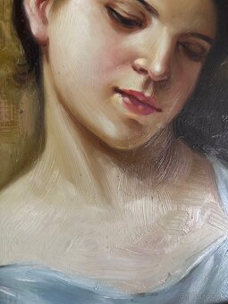 Obraz, Dívka, olejomalba 28x33 - 4