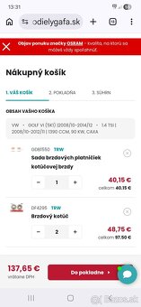 sada brzdovích kotúčov a platničiek - 4