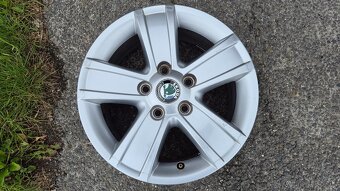 Predám elektróny originál Škoda 5x112r15 - 4