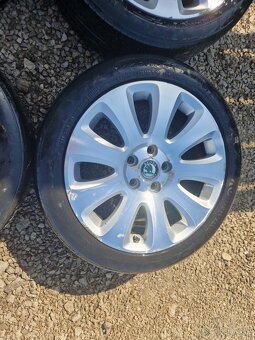 Škoda alu disky s pneu 5x112 - 4