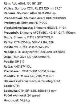 Predám CTM ZEPHYR 27,5 - 4