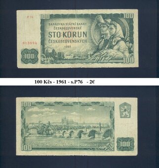 Bankovky Československo 1 - 4