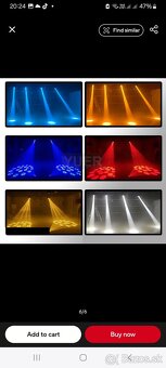 Led Beam Otočné hlavy 150w 4ks+ovládač+ 2xcase - 4