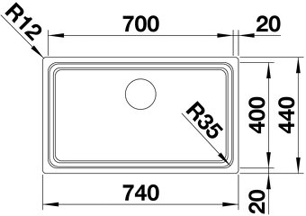 Nerezový drez Blanco Etagon 700-U - 4