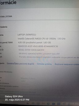 Predám Vymenim notbuk Asus X515M ako novy - 4