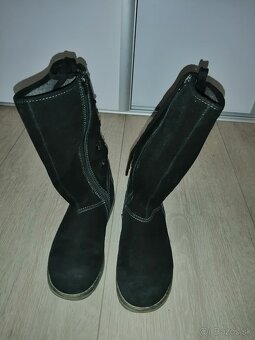 Dámske značkové zimné čierne čižmy zn. S. Oliver - 4