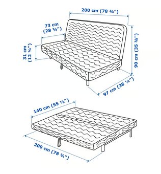 IKEA NYHAMN sedačka - 4