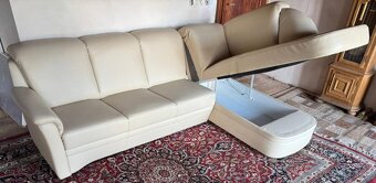 Kožená rohová sedačka, 5249 - 4