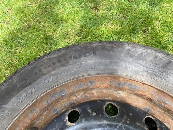 Plechové disky + puklice + pneumatiky 165/70 R14 85T XL - 4