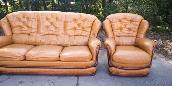 Kožená sedacia súprava(už len trojsedačka) - 4