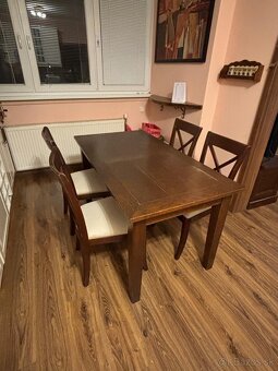 Jedálenský  stôl stoličky kompket - 4