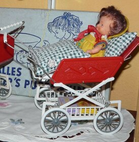 Kúpim takéto retro maličké  bábiky a malé  kočiariky - 4