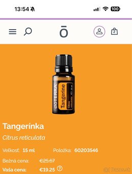 dōTERRA Tangerine (Mandarinka) 15ml - 4