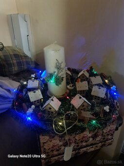 Dekorácia Vianočná dedinka plus svietenie - 4