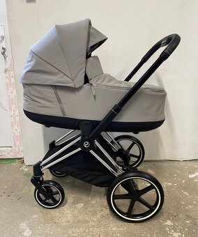 Kočík Cybex Priam Chrome Black - Soho Grey - Trojkombinácia - 4