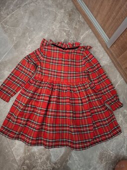 Šaty vianočné na vianočné fotenie pre dievčatko, monbebe 110 - 4