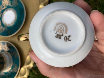 Karlovarský porcelán kompletná 12ks čajova súprava - 4