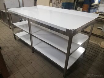 NEREZOVY PRACOVNY STÔL, S 2 POLICAMI - 4