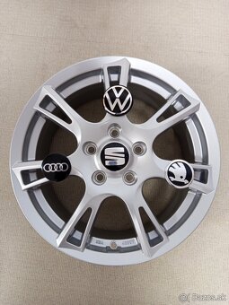 Alu Disky R15 5x112 Et43 6J Seat Škoda Audi Volkswagen - 4