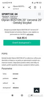 Detský bicykel 20' - 4