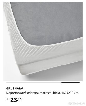 GRUSNARV vodeodolný chránič na matrac 160x200 - 4