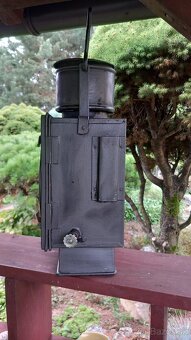 Starožitná železničiarska petrolejová lampa - 4