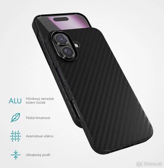 Epic Mag+ Carbon kryt na iPhone16 čierny - 4