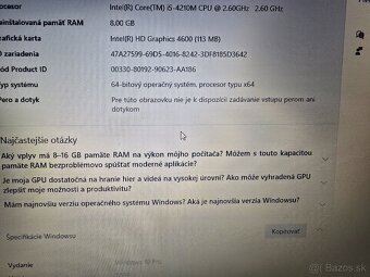 Hp Probook 650 s 8gb ram i5 procesorom a 128gb ssd diskom vd - 4
