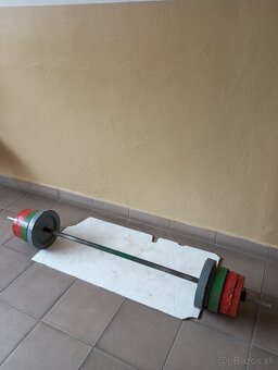 Veľká nakladacia železná činka    90 - 100 kg - 4