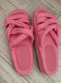 Luxusné krásne šlapky CHANEL velkosť 37/38 - 4
